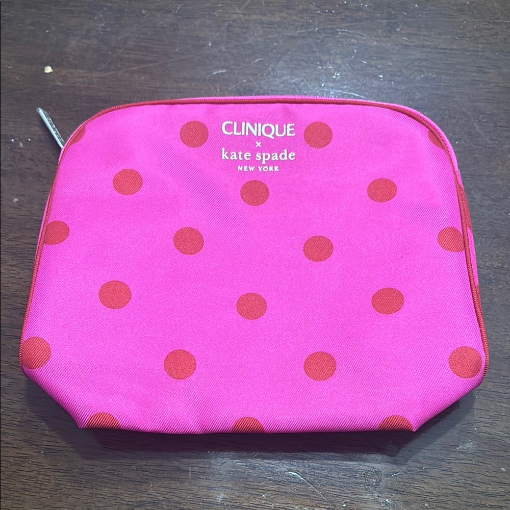 Kate Spade Pink Polka Dot Pouch